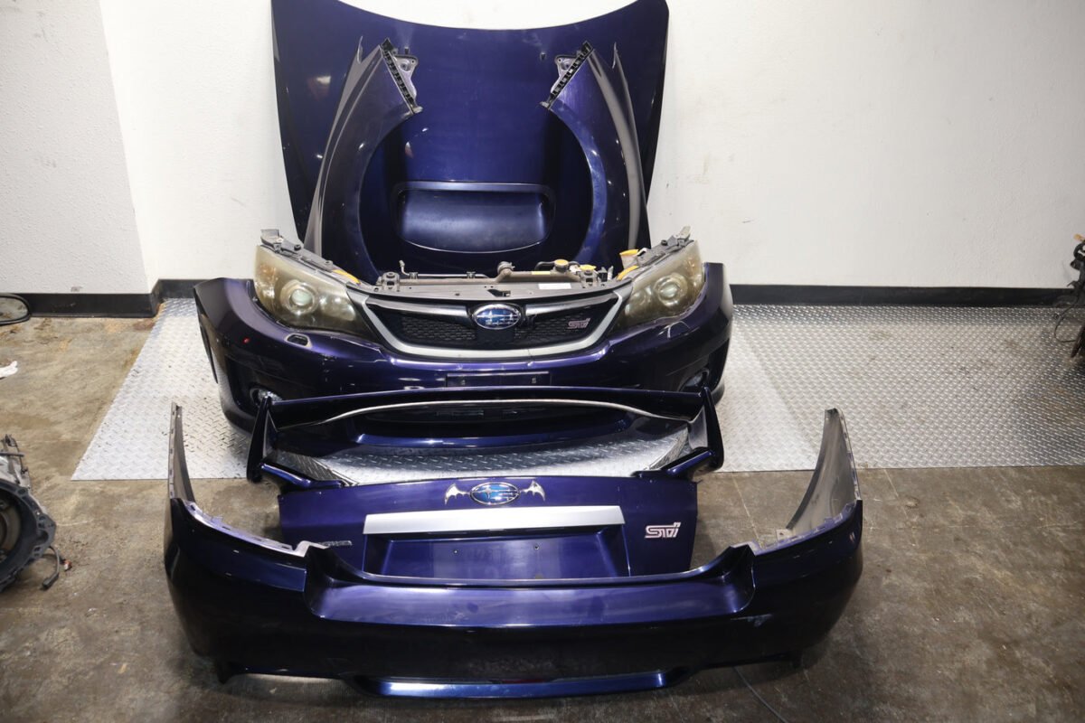2008-2014 Subaru Impreza WRX STi Sedan GVB GVF JDM Complete Front End & Rear Assembly